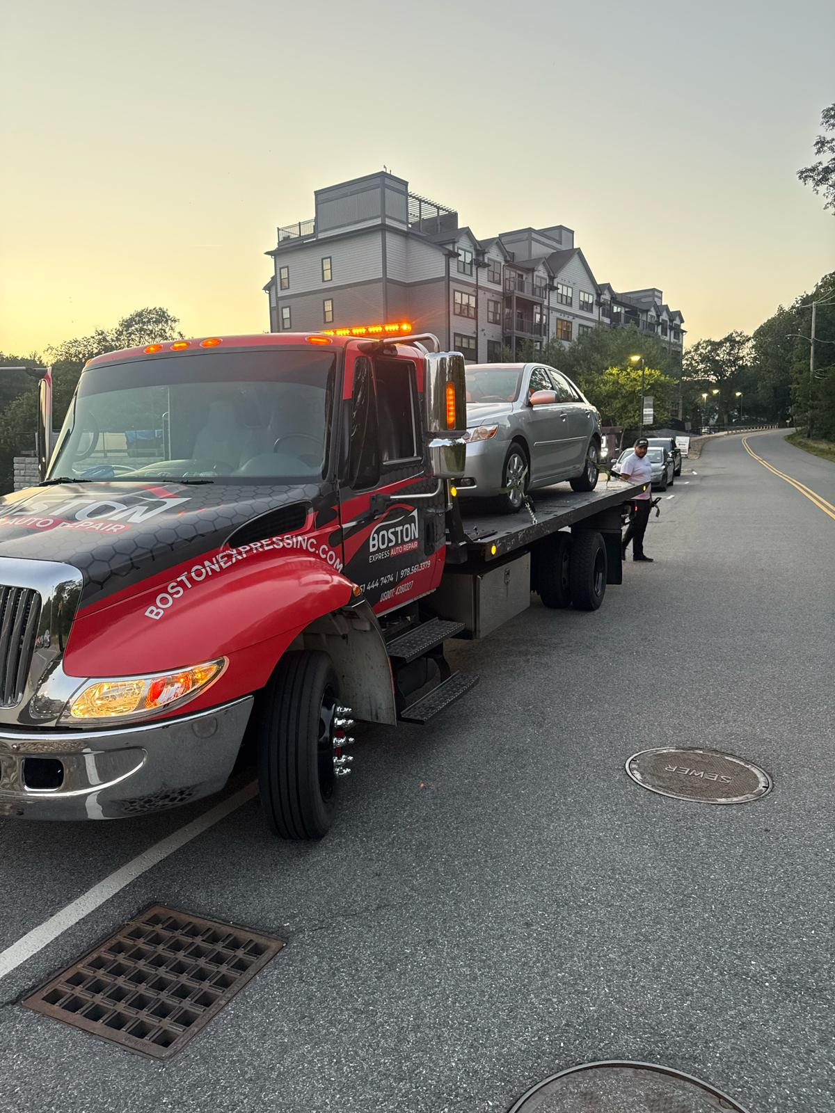 XPRESS towing service in action